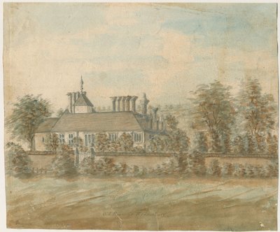 Wednesbury - Stary Dom: malowanie akwarelą, bd [1762-1798] autorstwa Stebbing Shaw