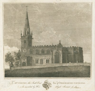 Kościół Wednesbury: grawerowanie, bd [1762-1802] autorstwa Stebbing Shaw