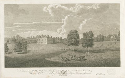 Weston-under-Lizard - Hall: grawerowanie, nd [1762-1802] (druk) autorstwa Stebbing Shaw