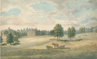 Weston-under-Lizard - Hall: akwarela, bd [1762-1802] autorstwa Stebbing Shaw