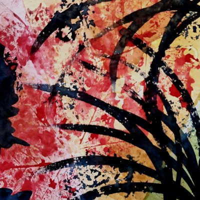 Eksperyment z liśćmi - nr 5 autorstwa Steegs Art Karin