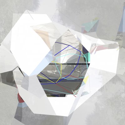 Abstrakcyjny geometryczny pejzaż świetlny autorstwa Stefan Fransson