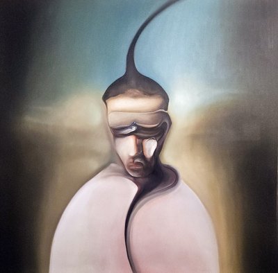 Mroczna surrealistyczna postać autorstwa Stefano Mazzolini