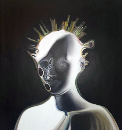 Surrealistyczny abstrakcyjny portret autorstwa Stefano Mazzolini