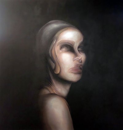 Surrealistyczny portret kobiety autorstwa Stefano Mazzolini