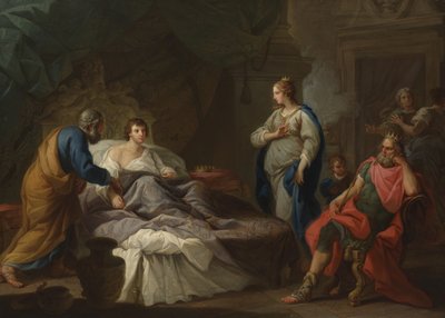 Antíoco Anseio por Stratonice, c.1740 (óleo sobre tela)polonês autorstwa Stefano Pozzi