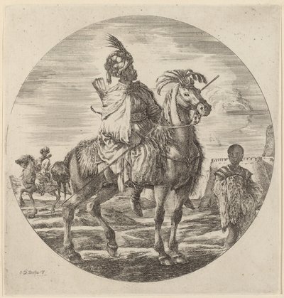 Czarny jeździec autorstwa Stefano della Bella