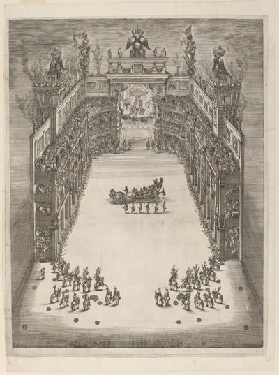 Teatr z lotu ptaka, 1652. autorstwa Stefano della Bella