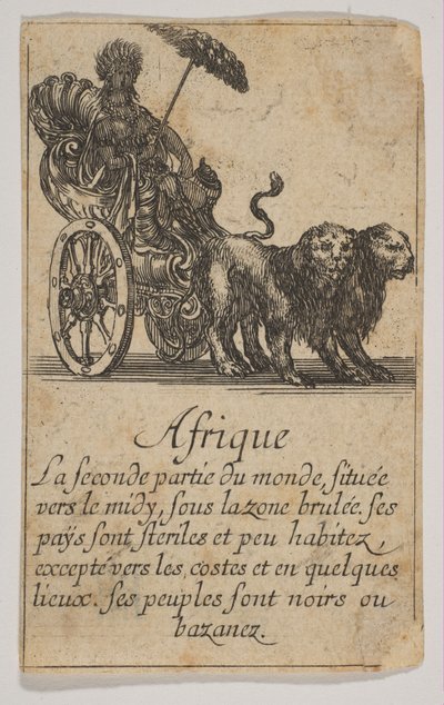 Afryka, 1644. autorstwa Stefano della Bella