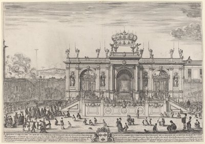 Ołtarz na Boże Ciało, prawdopodobnie 1648 r. autorstwa Stefano della Bella