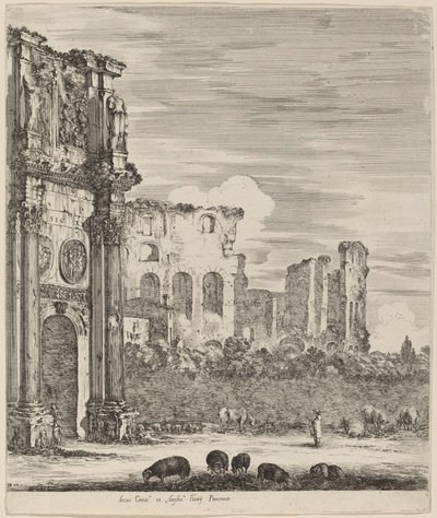 Łuk Konstantyna, 1656. autorstwa Stefano della Bella