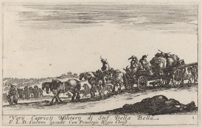 Pociąg bagażowy autorstwa Stefano della Bella