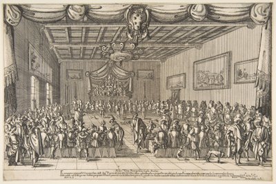 Uczta Przyjemnych, 1627. autorstwa Stefano della Bella