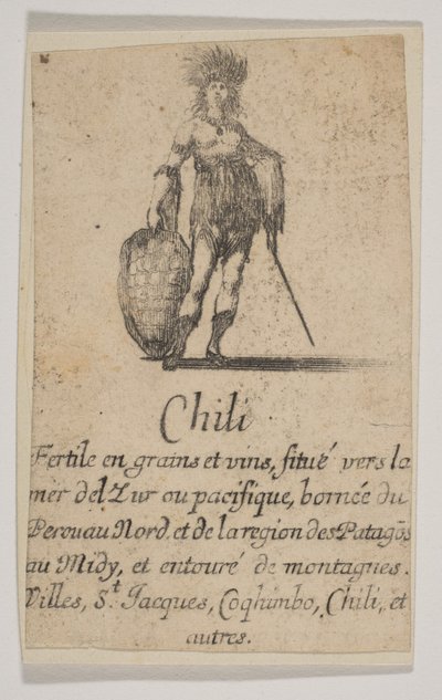 Chile, z Game of Geography Game of Geography, 1644. autorstwa Stefano della Bella