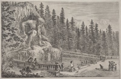 Kolosalny posąg Apeninów autorstwa Stefano della Bella