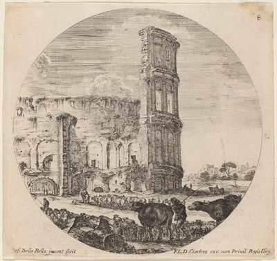 Koloseum, 1646. autorstwa Stefano della Bella