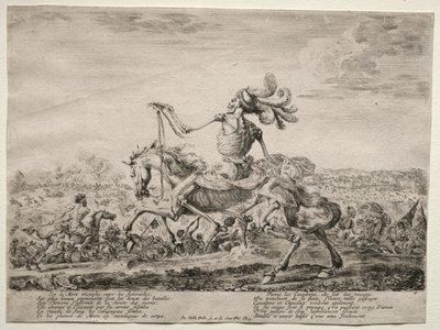 Śmierć na polu bitwy, 1646-1647. autorstwa Stefano della Bella