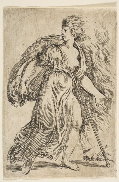 Zabijająca się Dydo, ca. 1660. autorstwa Stefano della Bella