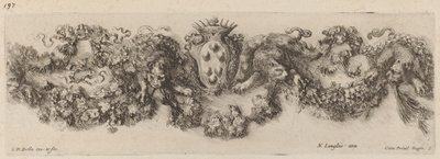 Girlanda z herbem Medyceuszy, prawdopodobnie 1648. autorstwa Stefano della Bella