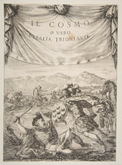 Frontyspis do Il Cosmo, 1650. autorstwa Stefano della Bella
