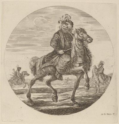 Kawaler węgierski. autorstwa Stefano della Bella