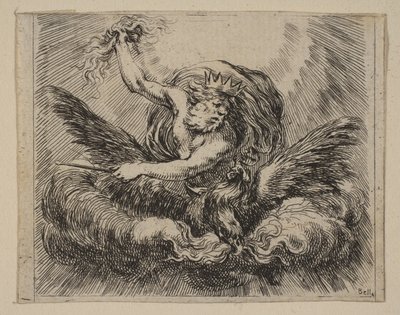 Jupiter, z Game of Mythology Game of Mythology, 1644. autorstwa Stefano della Bella