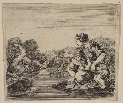 Latona, z Game of Mythology Game of Mythology, 1644. autorstwa Stefano della Bella