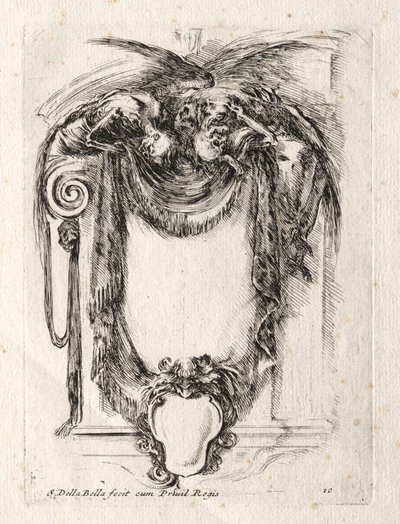 Nowy model kartusza, 1647. autorstwa Stefano della Bella