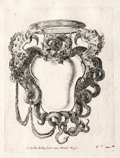 Nowy model kartusza, 1647. autorstwa Stefano della Bella