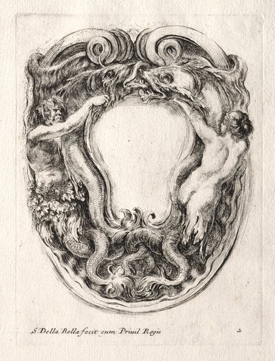 Nowy model kartusza, 1647. autorstwa Stefano della Bella