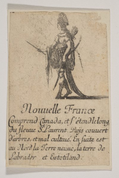 Nowa Francja, 1644. autorstwa Stefano della Bella