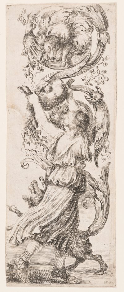 Ozdoby lub groteski (Grotesque Ornament) autorstwa Stefano della Bella