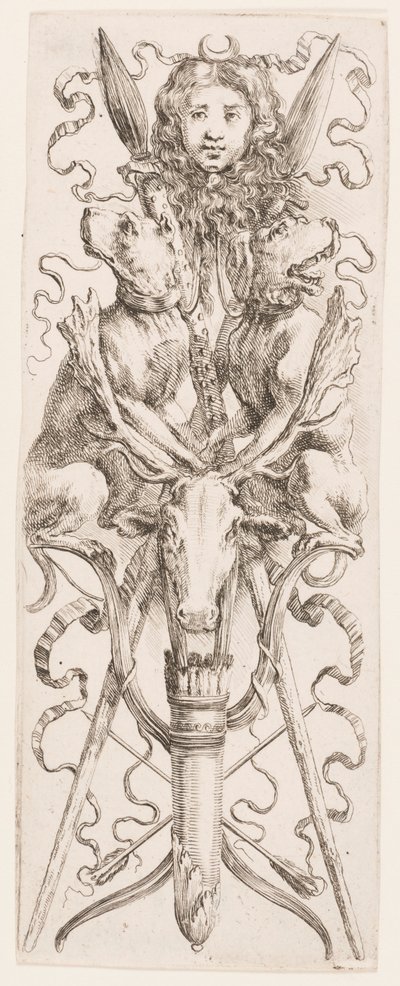 Ozdoby lub groteski (Grotesque Ornament) autorstwa Stefano della Bella