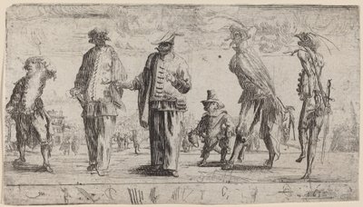 Pantalony, 1632. autorstwa Stefano della Bella