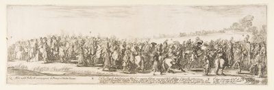 Część Wjazdu Poselstwa Polskiego Q.X.Y., 1633. autorstwa Stefano della Bella