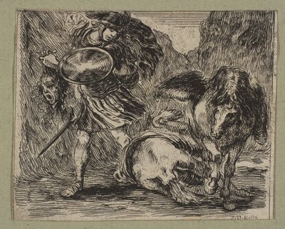 Perseusz i Meduza, 1644. autorstwa Stefano della Bella