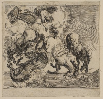 Phaeton, z Game of Mythology Game of Mythology, 1644. autorstwa Stefano della Bella