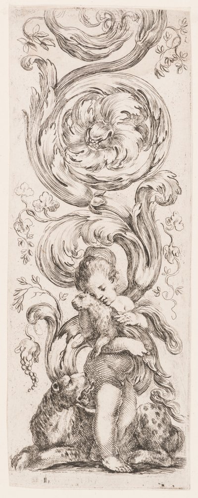Talerz z serii Ornamenti o grottesche (Ornamenty lub Groteski) autorstwa Stefano della Bella