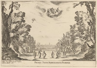 Reprezentantka pierwszej sceny Firenza autorstwa Stefano della Bella