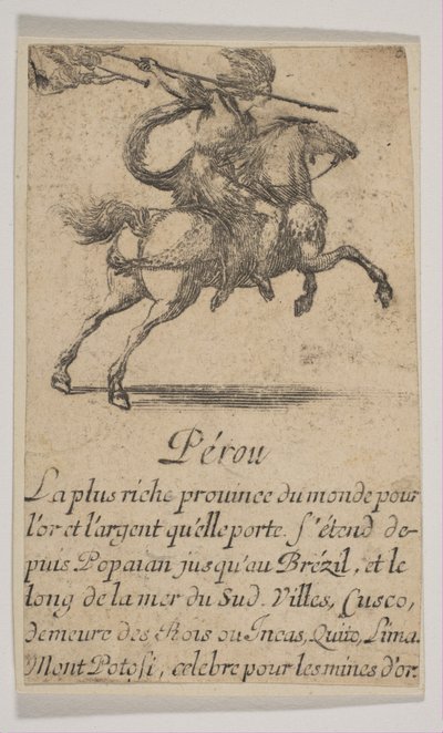Peru, 1644. autorstwa Stefano della Bella