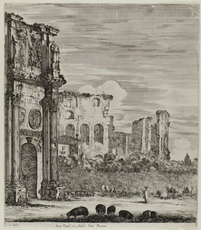 Łuk Konstantyna autorstwa Stefano della Bella