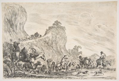 Podróż Jakuba w Egipcie, ca. 1647. autorstwa Stefano della Bella