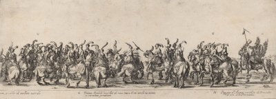 Trzydziestu łuczników i stronic, 1633. autorstwa Stefano della Bella