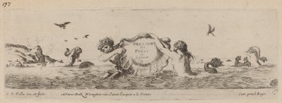 Strona tytułowa ozdoby fryzów i fogliani, prawdopodobnie 1648. autorstwa Stefano della Bella