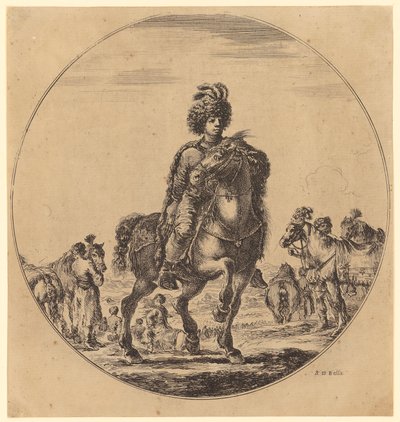 Węgierski jeździec autorstwa Stefano della Bella
