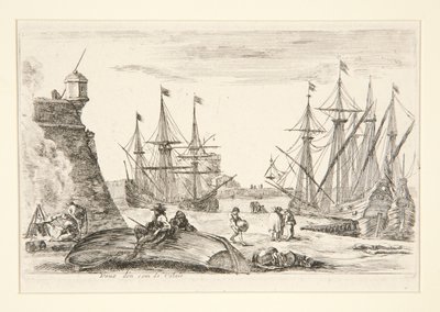 Widok na róg Calais (Vue d autorstwa Stefano della Bella