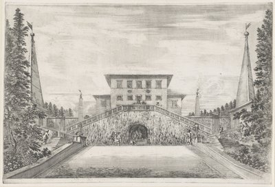 Willa Pratolino De Villa Pratolino (tytuł serii) Vues de la villa de Pratolino (tytuł serii) autorstwa Stefano della Bella