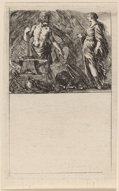 Wulkan i Tetyda, 1644. autorstwa Stefano della Bella