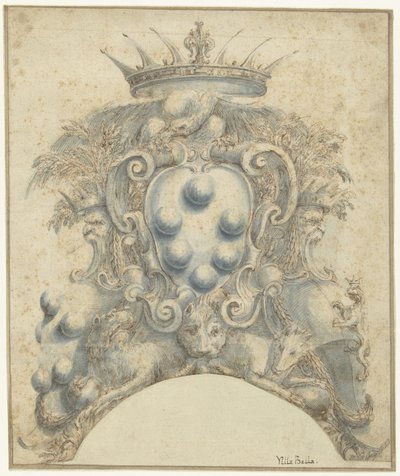 Herb rodziny Medici autorstwa Stefano della Bella