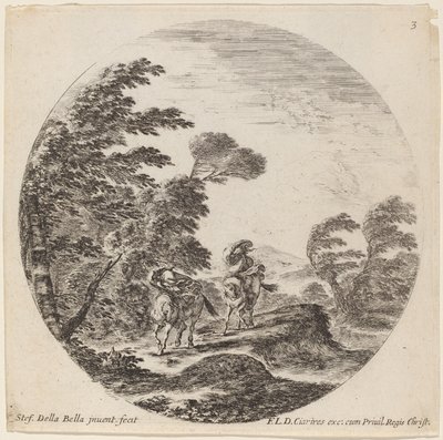 Jeźdźcy z wiatrem, 1646. autorstwa Stefano della Bella